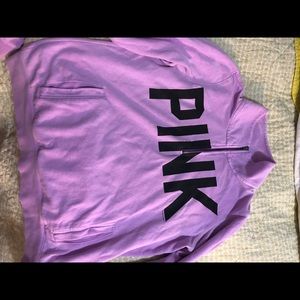 Quarter zip pink jacket